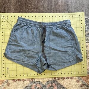 J. Crew Chambray Cotton Drawstring Shorts